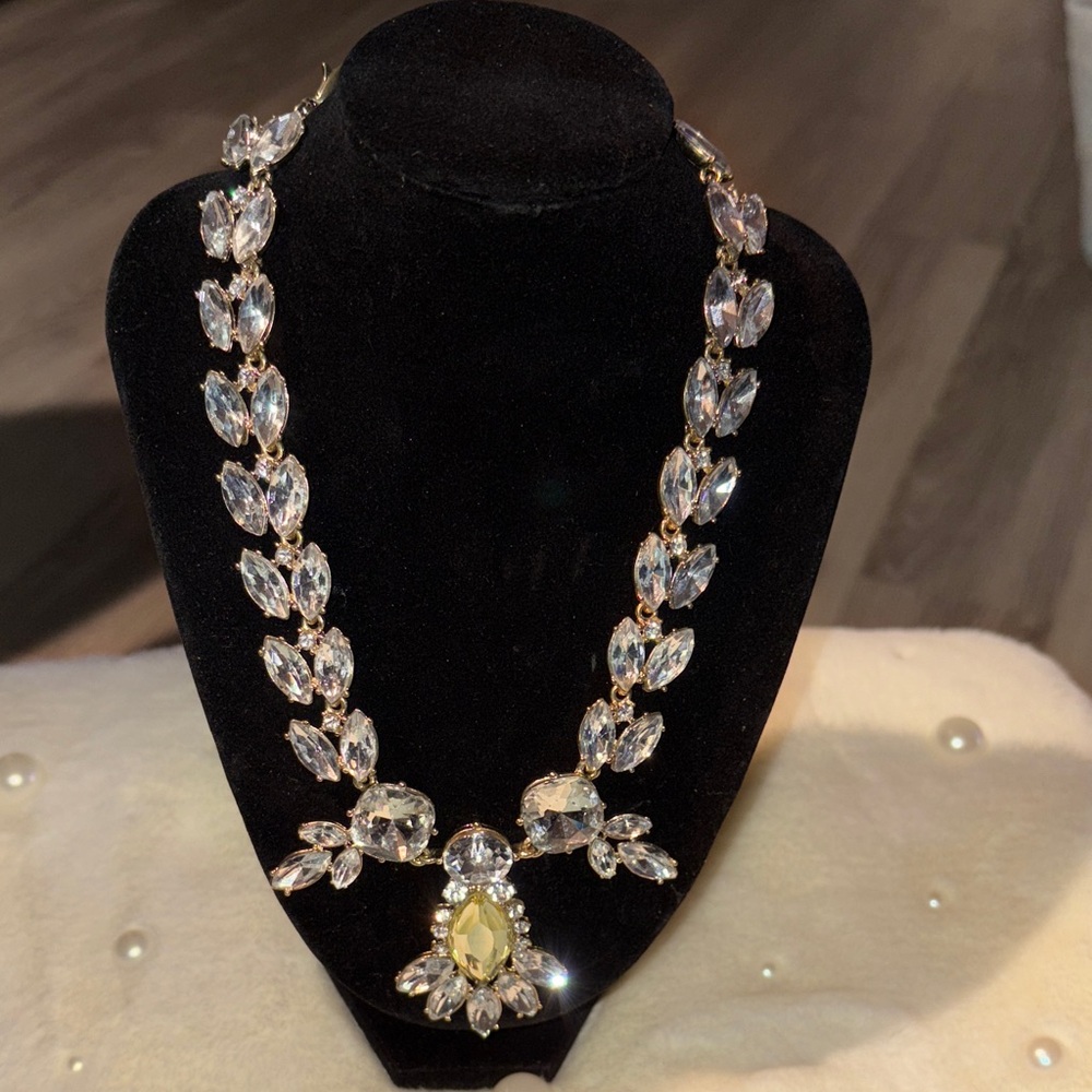 Traci Lynn Elegant Crystal Necklace